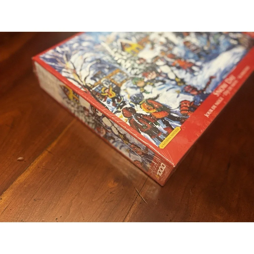 New in Box Eurographics Snow Day 1000 Piece Jigsaw Puzzle‎ Katarina Meritikis